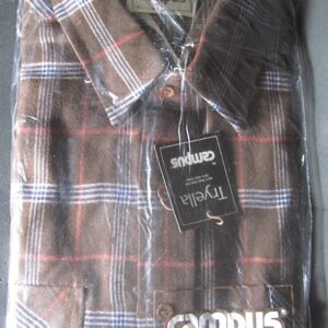 Campus Flannel Vintage Long Sleeve Shirt in Package NOS