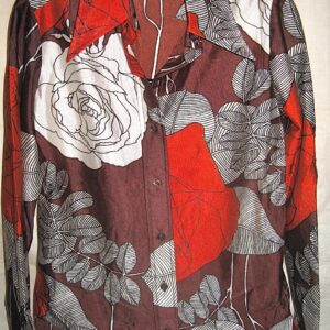 Gailord Qiana Blooming Flower and Branches Blouse NOS