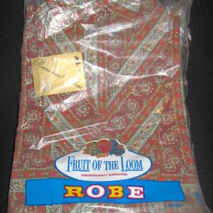Fruit of the Loom Vintage Paisley Mens Robe NOS Deadstock