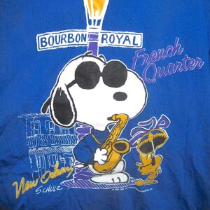 Snoopy Playing Saxophone 1971 Shirt New Orleans Bourbon Street