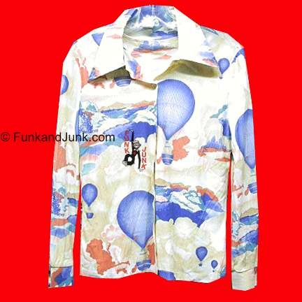 Hot Air Ballooning theme Long sleeve Blouse with additional cropped sleeve Blouse