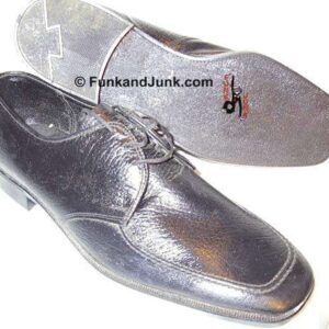 Sandy McGee 1970's Black faux Animal texture Shoes