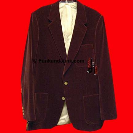 Halston for Raleigh's Designer Collection deep Purple Man's Velveteen Jacket