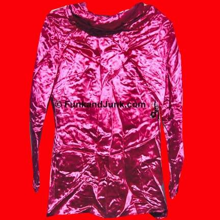 Shiny Raspberry Long Sleeve full length Top