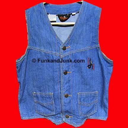 Jack Jeans Classic Denim with Orange Thread 70's Vest