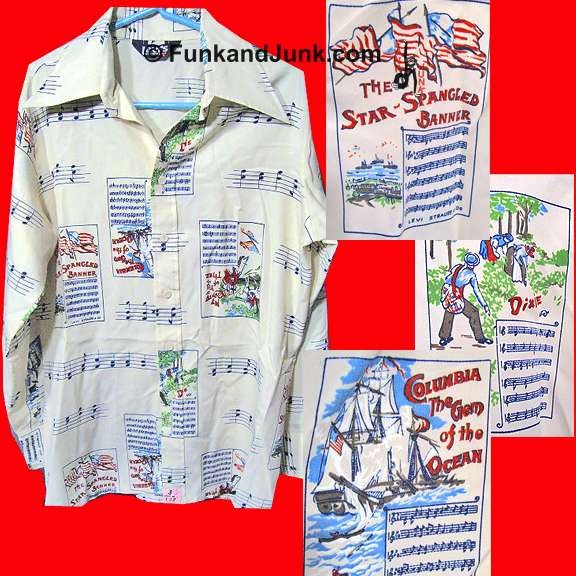 Levi's American Songs Patriotic Long Sleeve Disco Shirt