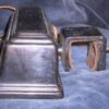 Art Deco Metal Bed Lamp with Clamps - Image 3