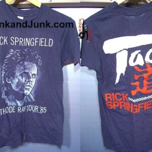 Rick Springfield Cathode Ray with Tao Tour 1985 T shirt