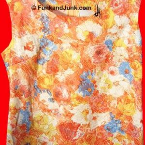 Oil Painting look Flowers Halter Top