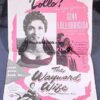 Gina Lollobrigida the Wayward Wife Pressbook