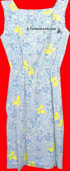 Jamison Boutique Dark Blue and Lavender Flowers with Yellow Butterflies Halter Dress