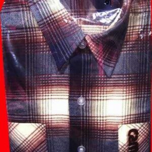 Campus Cotton Flannel Brown Black Rust etc. Varied Plaid Patterned Long Sleeve Shirt with Package
