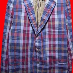 MacAll of Fifth Avenue Classic Large Plaid 3 Button Man's Jacket
