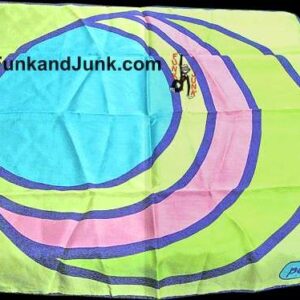 Peter Max Offset Circles in Circles Silk Scarf