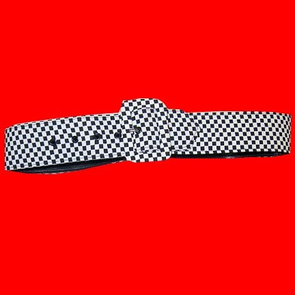 New wave checkerboard belt