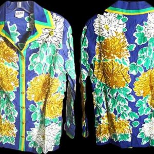 Vera Blue Side Panels with Large Flowers Long Sleeve