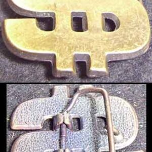 Money Symbol Metal Belt Buckle Old Unused Store Stock