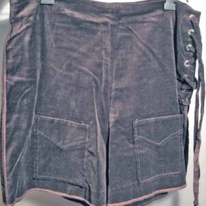 Geo Fantastic Brown Suede look Hot Pants with Lace Tie Side