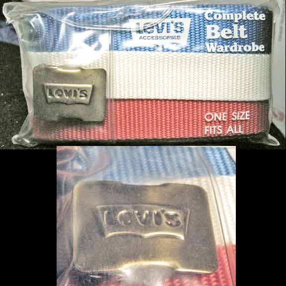 Levi's 1970's Complete Belt Kit with 3 Cut to Fit Belts & 1 Buckle