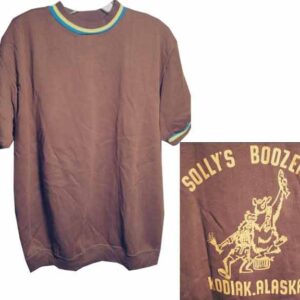 Casuals of Creslan Acrylic Knit Shirt Style "Solly's Boozers" of Kodiak Alaska Bowling Shirt