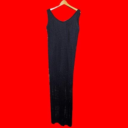 Black Flapper "Dress" with Multiple length Tassels