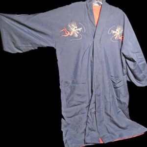 Blue Kimono with Gold Dragon Back