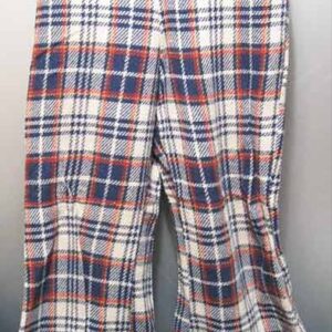 Blue Red White & Yellow Plaid Pattern Kid's Bell Bottoms
