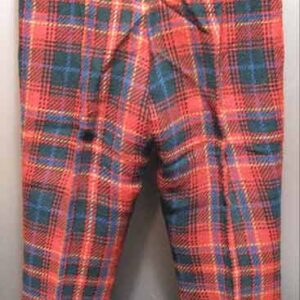 Blue Green Yellow and Red Plaid Children's Flares Flared Pants