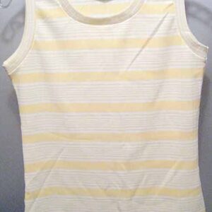 Lucky Tops Irregular Horizontal Stripped Sleeveless Top