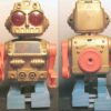 Gold Wrench Armed Flasher Chest Robot - Image 2