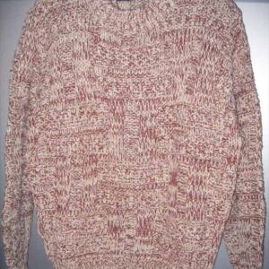 Campus Large Weave Rusty Rag wool Look Deadstock Sweater with Package