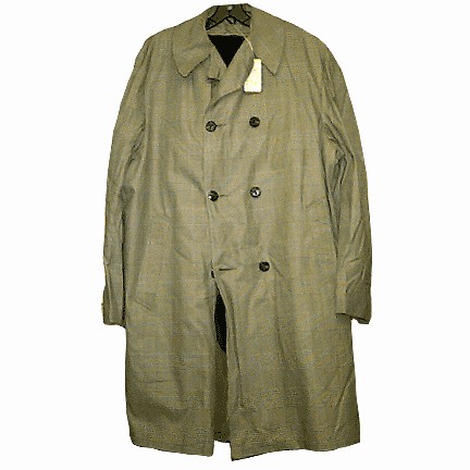 Burlington Man's Black with White "Weave" Winter Lining Men's Coat with Raincoat