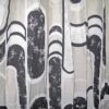 Black and White Ovals and Crescents Pair of 1960's Curtains - Image 2