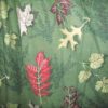 Kenneth Curtains Forest Green with Leaves and Ivy Pair of 1950's Barkcloth Curtains - Image 2