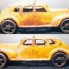 Arcade No 2 Cast Iron Taxi with 6 Windows