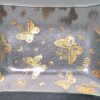 Georges Briard Butterflies Bent Glass Tray