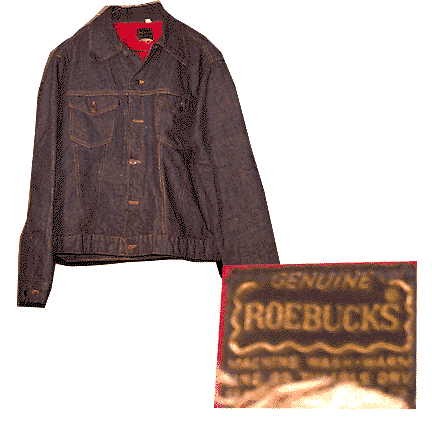 Early Roebuck Lined Denim Jacket