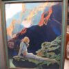 Maxfield Parrish Wild Geese Original Print in Period Frame