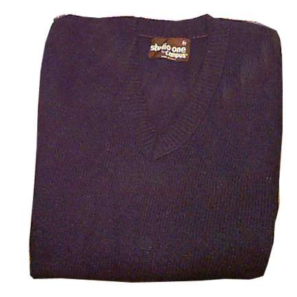 Campus Blue V Neck Sleeveless Sweater Deadstock with Package