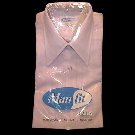 Campus Man Fit Light Purple with Subtle Quilted Vert and Lines Long Sleeve with Package