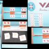 Varig Brazilian Airlines Boeing 707 Sticker Seating Chart