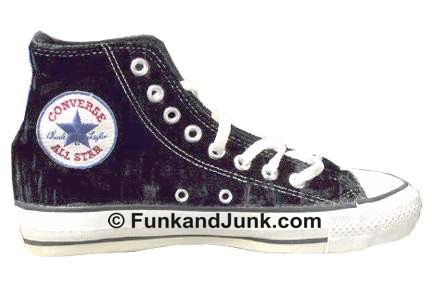 Black Velvet Converse All Star High Top Deadstock Sneakers
