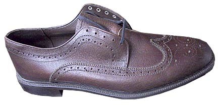 Sandy Mcgee Brown Wing Tips in box