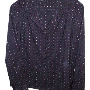 Black with Colored Balls with Plumes with Crowns Long Sleeve