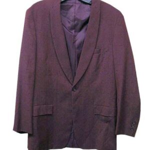 Red with Black Hash Marks Men's Jacket