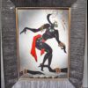 Irina Lorin Pair African Glazed Tiles in original Frames - Image 2