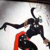 Irina Lorin Pair African Glazed Tiles in original Frames - Image 3