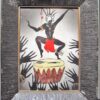 Irina Lorin Pair African Glazed Tiles in original Frames - Image 6