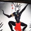 Irina Lorin Pair African Glazed Tiles in original Frames - Image 7