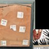 Irina Lorin Pair African Glazed Tiles in original Frames - Image 10